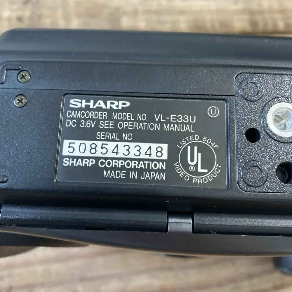 Sharp VL-E33 VL-E33U 8mm Video8 Camcorder VCR Player Camera Video Transfer